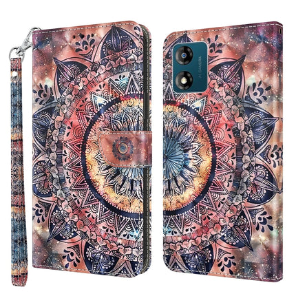 3D Painted Leather Phone Case, For Motorola Moto E13, For Motorola Moto G13 / G23