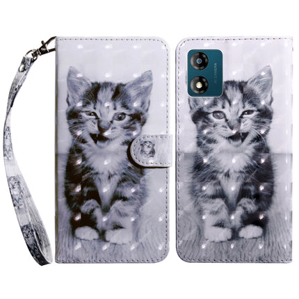 3D Painted Leather Phone Case, For Motorola Moto E13, For Motorola Moto G13 / G23
