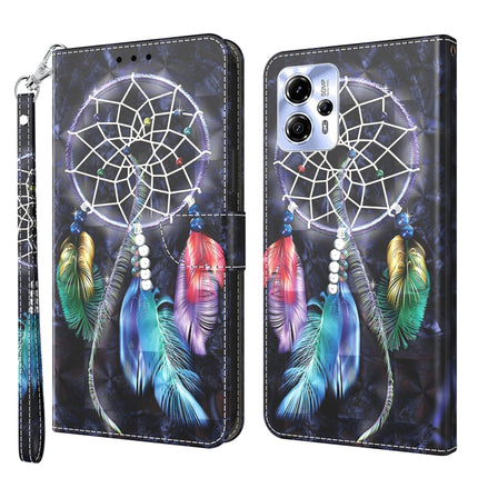 3D Painted Leather Phone Case, For Motorola Moto E13, For Motorola Moto G13 / G23