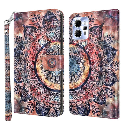 3D Painted Leather Phone Case, For Motorola Moto E13, For Motorola Moto G13 / G23