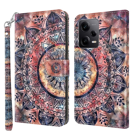 3D Painted Leather Phone Case, For Xiaomi Redmi Note 12 Pro 5G Global