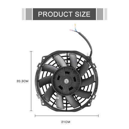 12V 80W Car Powerful Transmission Oil Cooling Fan with Mounting Accessorie, 7 inch, 9 inch, 12 inch