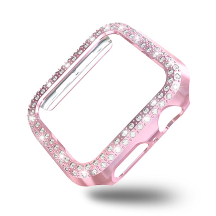Double Row Diamonds PC Protective Case, For Apple Watch Series 6 / 5 / 4 / SE 2025 / 2023 / 2022 40mm, For Apple Watch Series 3 & 2 & 1 42mm