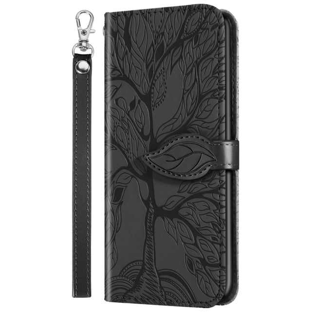 Life Tree Embossing Pattern Leather Phone Case, For Xiaomi Poco X5, For Xiaomi Poco X5 Pro