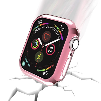 Plating TPU Round Hole Hollowing Protective Case, For Apple Watch Series 3 & 2 & 1 38mm, For Apple Watch Series 6 / 5 / 4 / SE 2025 / 2023 / 2022 44mm