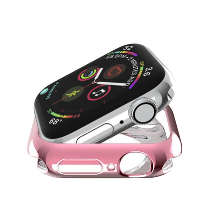 Plating TPU Round Hole Hollowing Protective Case, For Apple Watch Series 3 & 2 & 1 38mm, For Apple Watch Series 6 / 5 / 4 / SE 2025 / 2023 / 2022 44mm