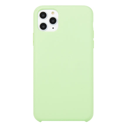 Für iPhone 11, einfarbige, stoßfeste Silikonhülle (Hibiskusrosa), für iPhone 11 Pro Max