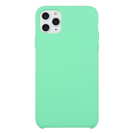 Für iPhone 11, einfarbige, stoßfeste Silikonhülle (Hibiskusrosa), für iPhone 11 Pro Max