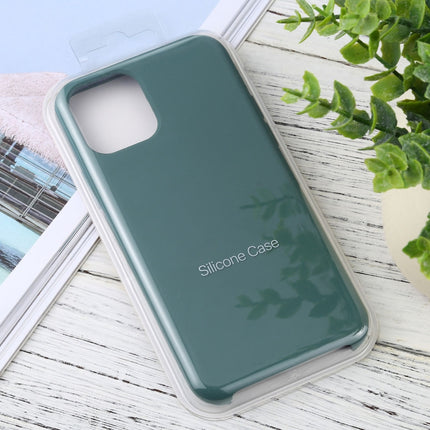 Für iPhone 11, einfarbige, stoßfeste Silikonhülle (Hibiskusrosa), für iPhone 11 Pro Max