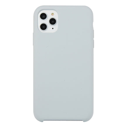 Für iPhone 11, einfarbige, stoßfeste Silikonhülle (Hibiskusrosa), für iPhone 11 Pro Max