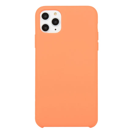 Für iPhone 11, einfarbige, stoßfeste Silikonhülle (Hibiskusrosa), für iPhone 11 Pro Max