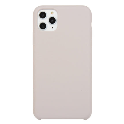 Für iPhone 11, einfarbige, stoßfeste Silikonhülle (Hibiskusrosa), für iPhone 11 Pro Max