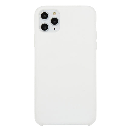 Für iPhone 11, einfarbige, stoßfeste Silikonhülle (Hibiskusrosa), für iPhone 11 Pro Max