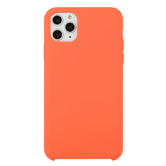 For iPhone 11 Solid Color Solid Silicone  Shockproof Case (Hibiscus Pink), For iPhone 11 Pro