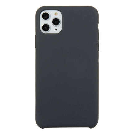 Für iPhone 11, einfarbige, stoßfeste Silikonhülle (Hibiskusrosa), für iPhone 11 Pro Max