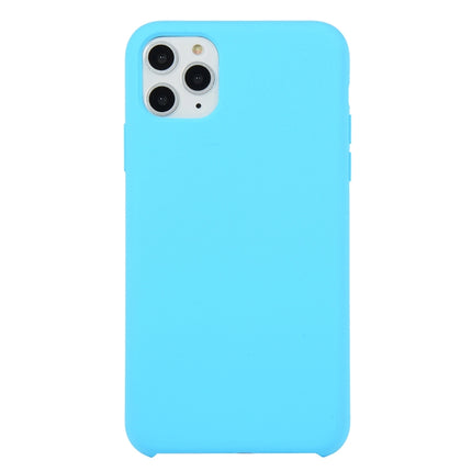 Für iPhone 11, einfarbige, stoßfeste Silikonhülle (Hibiskusrosa), für iPhone 11 Pro Max