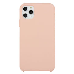 For iPhone 11 Solid Color Solid Silicone  Shockproof Case (Hibiscus Pink), For iPhone 11 Pro