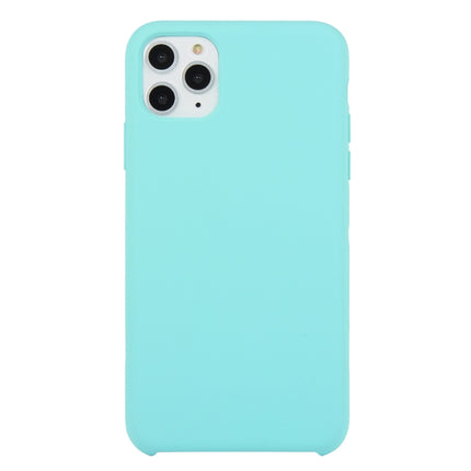 Für iPhone 11, einfarbige, stoßfeste Silikonhülle (Hibiskusrosa), für iPhone 11 Pro Max
