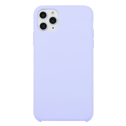 Für iPhone 11, einfarbige, stoßfeste Hülle aus massivem Silikon (Hibiskusrosa), für iPhone 11