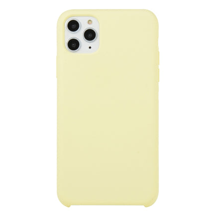 Für iPhone 11, einfarbige, stoßfeste Hülle aus massivem Silikon (Hibiskusrosa), für iPhone 11