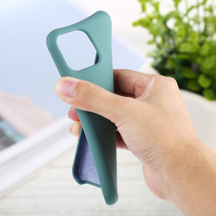 Für iPhone 11, einfarbige, stoßfeste Hülle aus massivem Silikon (Hibiskusrosa), für iPhone 11
