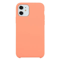 For iPhone 11 Solid Color Solid Silicone  Shockproof Case (Hibiscus Pink), For iPhone 11