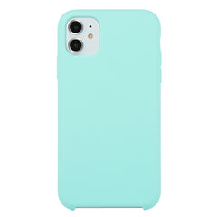 For iPhone 11 Solid Color Solid Silicone  Shockproof Case (Hibiscus Pink), For iPhone 11