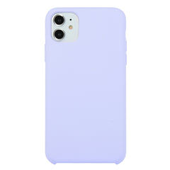 For iPhone 11 Solid Color Solid Silicone  Shockproof Case (Hibiscus Pink), For iPhone 11