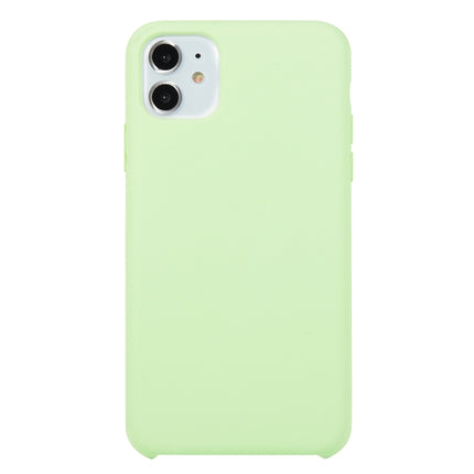 Für iPhone 11, einfarbige, stoßfeste Hülle aus massivem Silikon (Hibiskusrosa), für iPhone 11 Pro