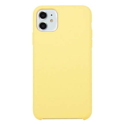 Für iPhone 11, einfarbige, stoßfeste Hülle aus massivem Silikon (Hibiskusrosa), für iPhone 11 Pro