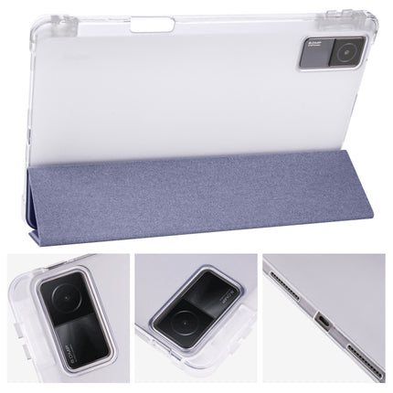 3-folding Transparent TPU Smart Leather Tablet Case with Pen slot, For Xiaomi Redmi Pad 10.61