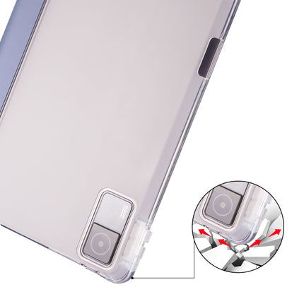 3-folding Transparent TPU Smart Leather Tablet Case with Pen slot, For Xiaomi Redmi Pad 10.61