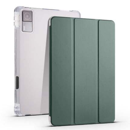 3-folding Transparent TPU Smart Leather Tablet Case with Pen slot, For Xiaomi Redmi Pad 10.61