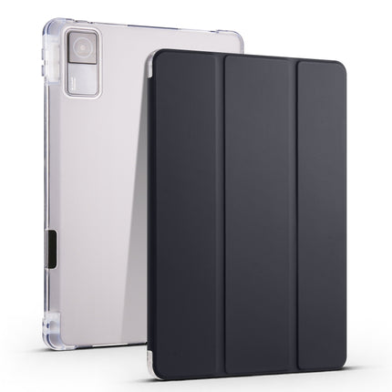 3-folding Transparent TPU Smart Leather Tablet Case with Pen slot, For Xiaomi Redmi Pad 10.61