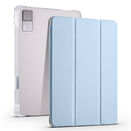 3-folding Transparent TPU Smart Leather Tablet Case with Pen slot, For Xiaomi Redmi Pad 10.61