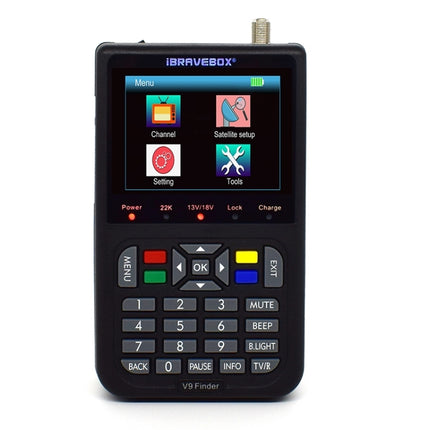 iBRAVEBOX V9 Finder Digital Satellite Signal Finder Meter, EU Plug, AU Plug, UK Plug