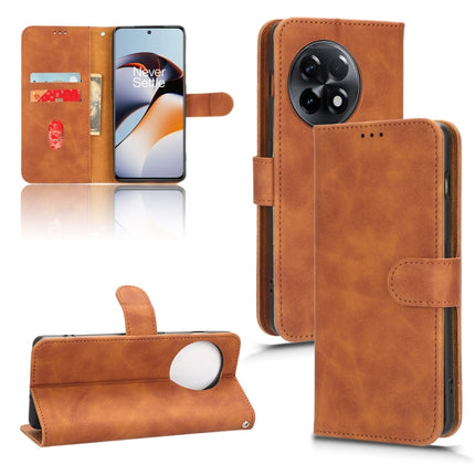 Skin Feel Magnetic Flip Leather Phone Case, For Kyocera Android One S10, For OnePlus 11R 5G / Ace 2 5G