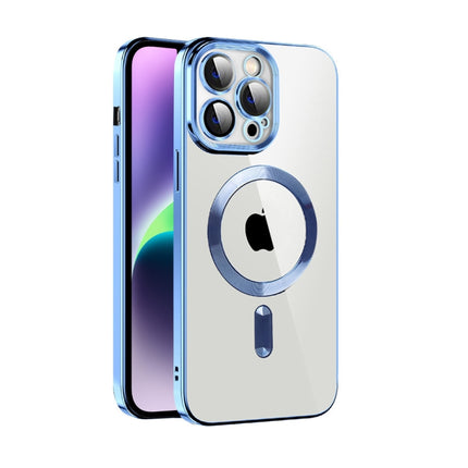 CD Texture Plating TPU MagSafe Phone Case with Lens Film, For iPhone 14, For iPhone 14 Plus, For iPhone 14 Pro