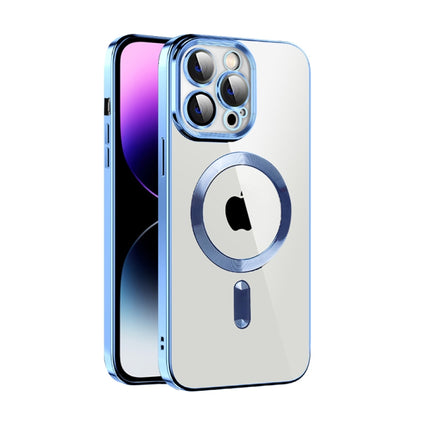 CD Texture Plating TPU MagSafe Phone Case with Lens Film, For iPhone 14, For iPhone 14 Plus, For iPhone 14 Pro
