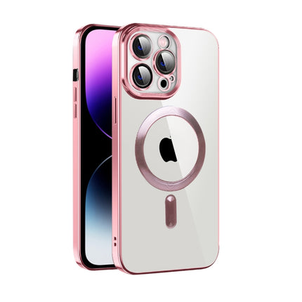 CD Texture Plating TPU MagSafe Phone Case with Lens Film, For iPhone 14 Pro Max, For iPhone 13, For iPhone 13 Pro
