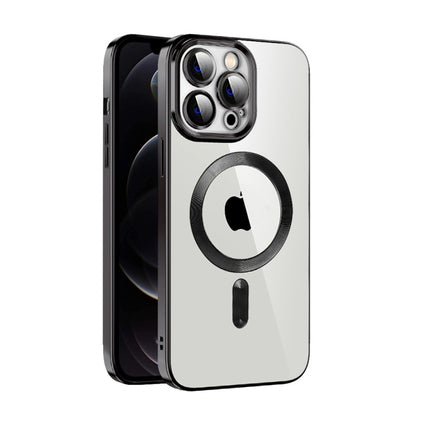 CD Texture Plating TPU MagSafe Phone Case with Lens Film, For iPhone 13 Pro Max, For iPhone 12, For iPhone 12 Pro
