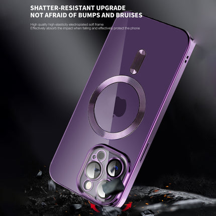 CD Texture Plating TPU MagSafe Phone Case with Lens Film, For iPhone 12 Pro Max, For iPhone 11, For iPhone 11 Pro Max