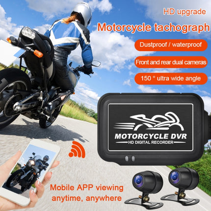 SE3 Dual AHD 1080P Waterproof HD Motorcycle DVR, Support TF Card / Cycling Video / Parking Monitoring, SE3