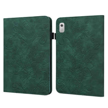 Lace Flower Embossing Pattern Leather Tablet Case, For Lenovo Tab M9