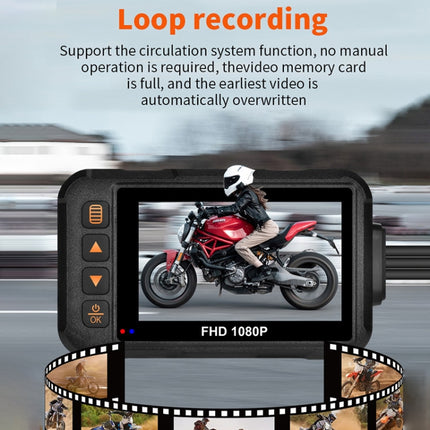 SE60 3.0 inch 1080P Waterproof HD Motorcycle DVR, Support TF Card / Cycling Video / Parking Monitoring
