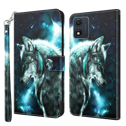 3D Painting Pattern Leather Phone Case, For Motorola Moto E13, For Motorola Moto G13 / G23 / G53