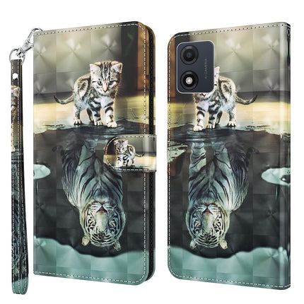 3D Painting Pattern Leather Phone Case, For Motorola Moto E13, For Motorola Moto G13 / G23 / G53