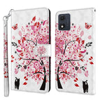 For Motorola Moto E13 / Cat Under The Tree