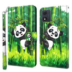 For Motorola Moto E13 / Panda Climbing Bamboo