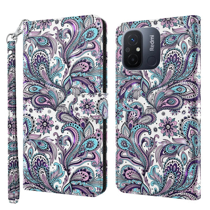 3D Painting Pattern Leather Phone Case, For Xiaomi Redmi 11A 4G, For Xiaomi Redmi Note 12 Pro 5G Global